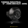 TURBINA INDUSTRIAL MAX POWER 12" - 315MM (1800 M3/H - 205W)