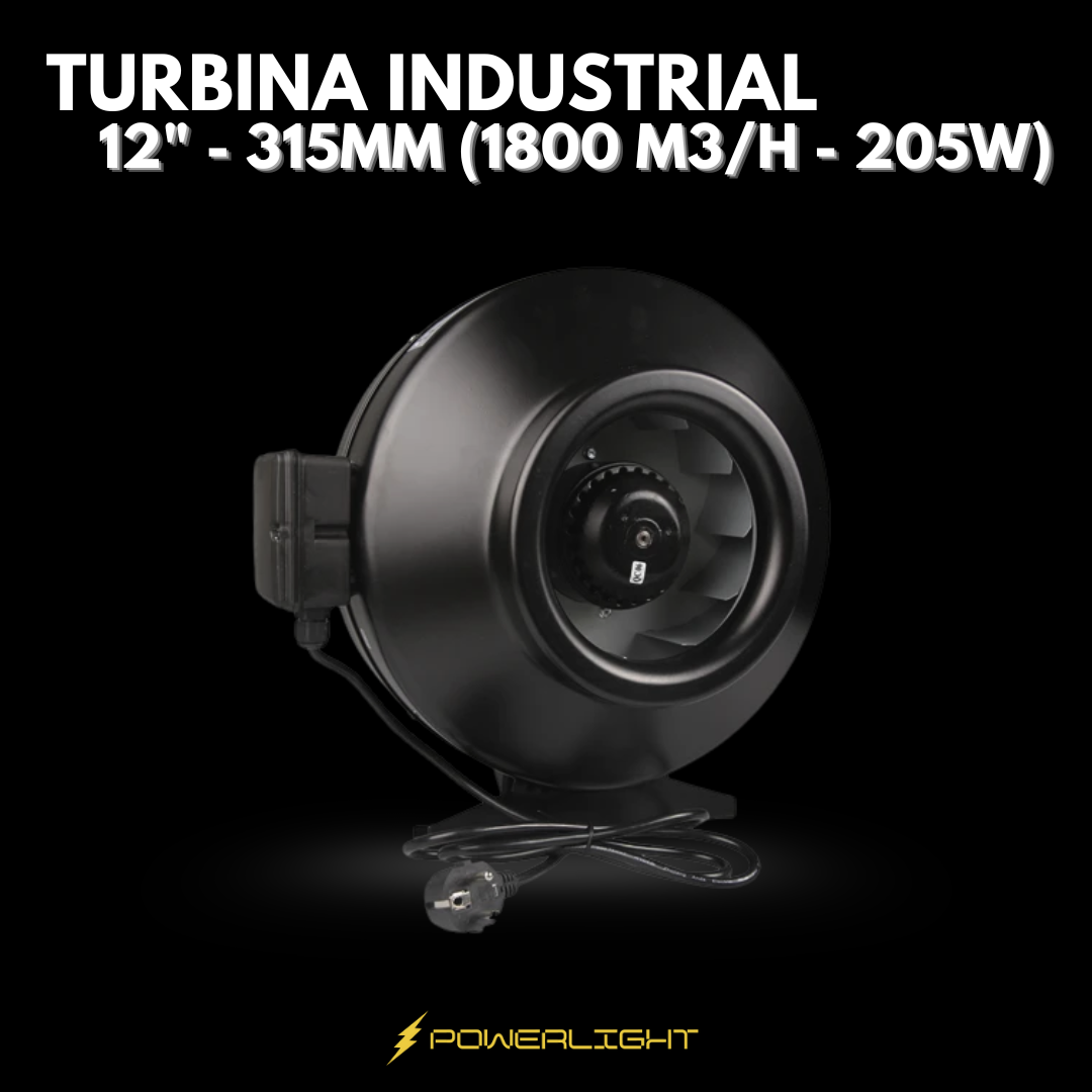 TURBINA INDUSTRIAL MAX POWER 12" - 315MM (1800 M3/H - 205W)