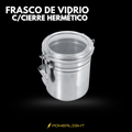 FRASCO DE VIDRIO P/ALMACENAMIENTO C/CIERRE HERMÉTICO