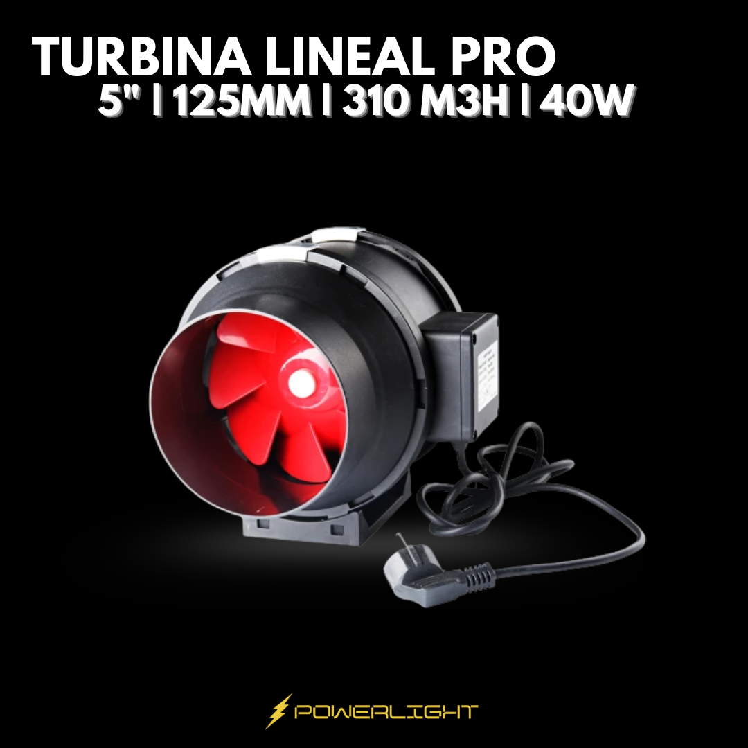 TURBINA LINEAL PRO 5" - 125MM (310 M3/H - 40W)