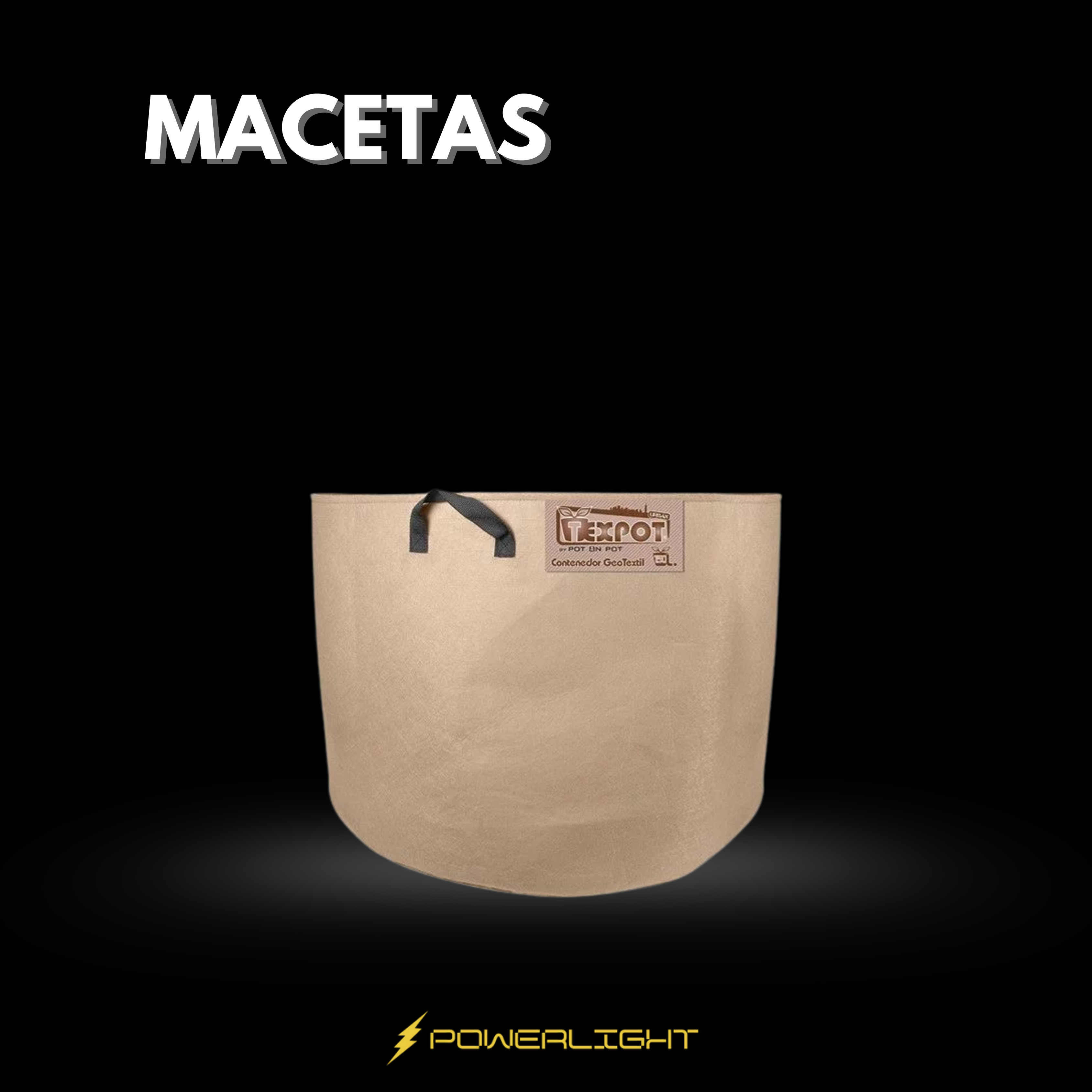 MACETAS de TELA beige