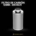 FILTRO DE CARBÓN EFICIENT 125MM - 200 M3/H